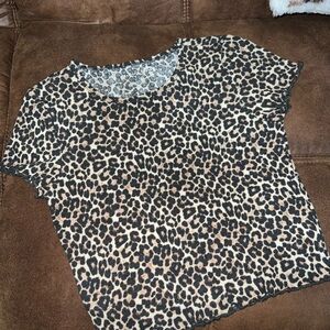 American Eagle Cheetah Baby Tee
